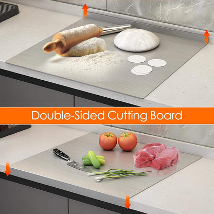 Globetrek° KitchenBoard: Matberedning Kök Rostfritt Stål Bräda