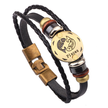 Jewelance™ ZodiacBracelet 1+1 GRATIS: Justerbart Vintage Charm Stjärntecken Armband
