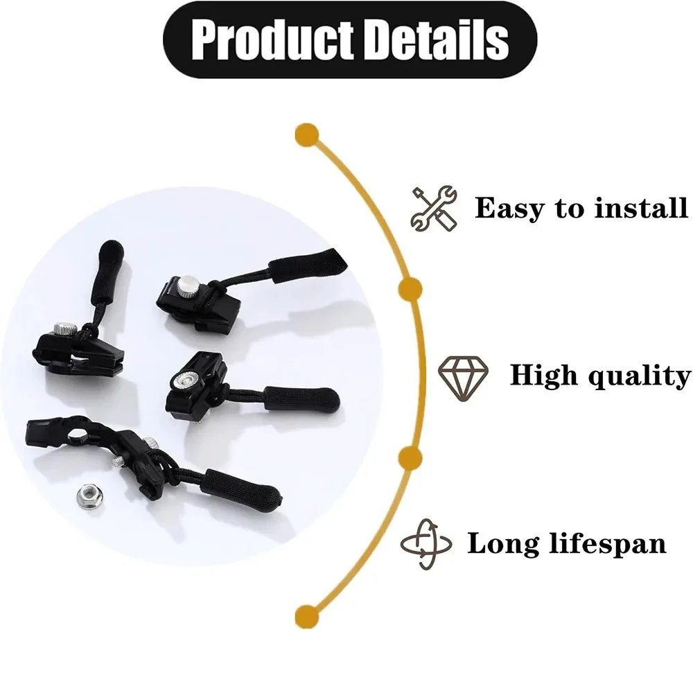 ZipperPull 1+2 Set GRATIS - Enkel Fix Multi-Använd Zipper Ersättning Avtagbar Draghandtag