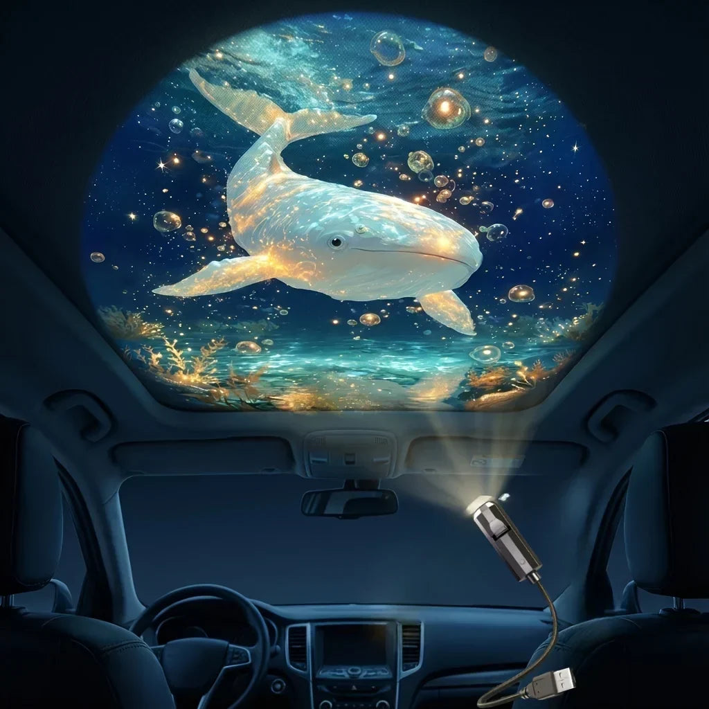 Ledsen™ ProjectorLamp 1+1 GRATIS: Marin Liv Djur Kompakt Projektor Mini Nattlampa