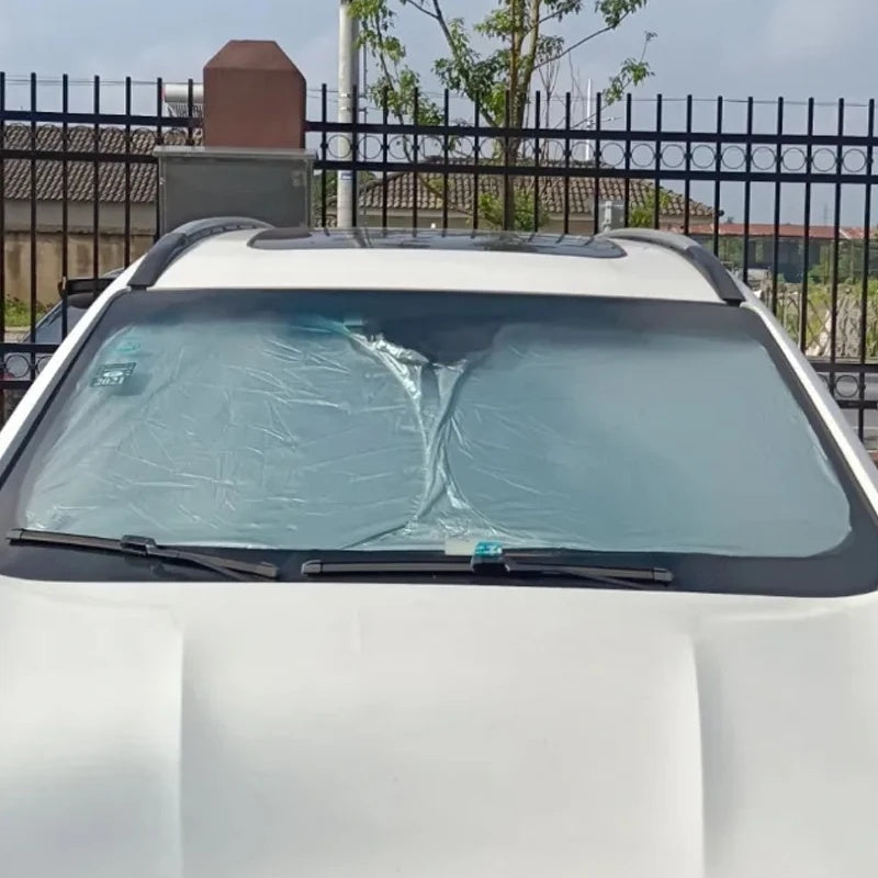 CarSunshade 1+1 GRATIS - Hopfällbar Solskydd Bil Sol Visir Värmeskydd Skydd Överdrag