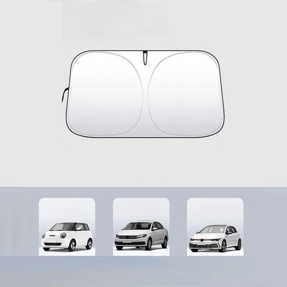 CarSunshade 1+1 GRATIS - Hopfällbar Solskydd Bil Sol Visir Värmeskydd Skydd Överdrag