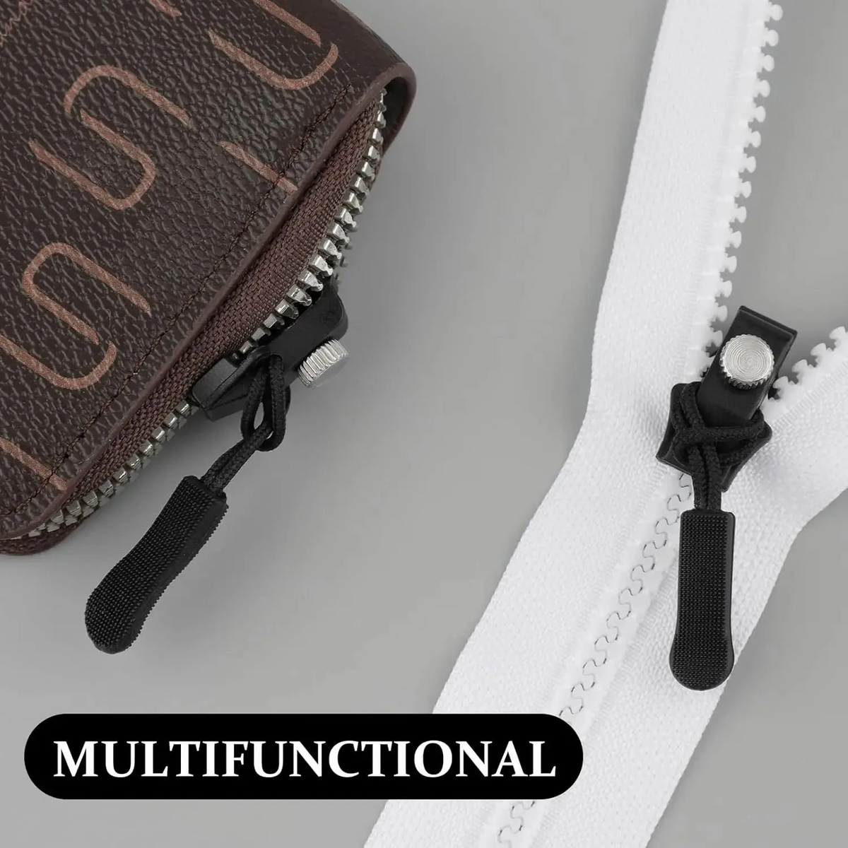 ZipperPull 1+2 Set GRATIS - Enkel Fix Multi-Använd Zipper Ersättning Avtagbar Draghandtag