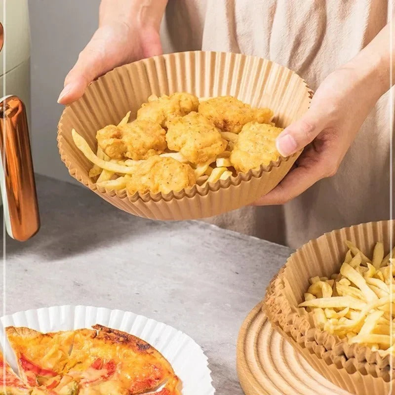 Globetrek° AirFryerLiner: Air Fryer Engångs Pappers Foder