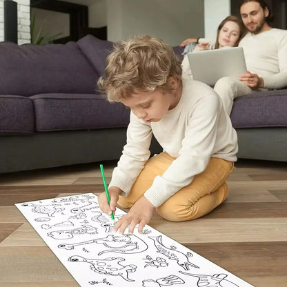 Kletshuts™ ColoringRolls 1+1 GRATIS: Barnens Kreativa DIY Pappersritning Och Färgläggningsrullar