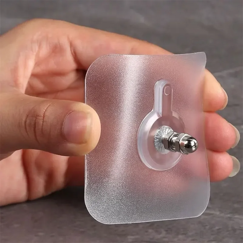 GlideHold® TransparentHook: Tung-Tjänstgöring Borrfri Montering Vägg Transparent Krok