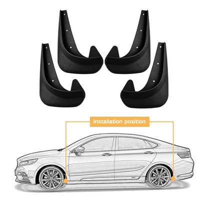 MudGuards: Kraftiga Flexibla Universella Bil-Stänkskydd
