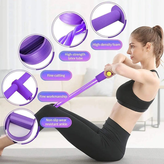 BandTrainer 1+1 GRATIS: Elastisk Lättanbära Fitnesspedalbandstränare