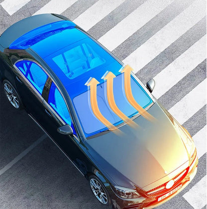 CarSunshade 1+1 GRATIS - Hopfällbar Solskydd Bil Sol Visir Värmeskydd Skydd Överdrag