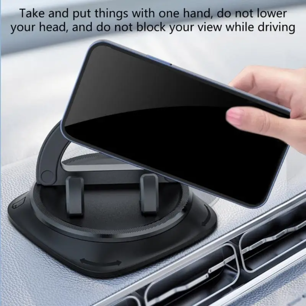 Holder360° MobileHolder: Halkfri Instrumentpanel Mobil Hållare Med 360° Rotation