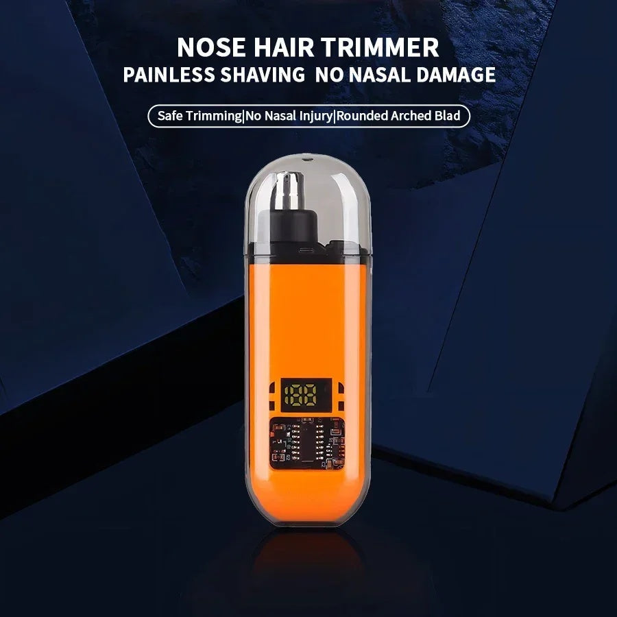 NoseTrimmer 1+1 GRATIS: Uppladdningsbar Bärbar Öron- och Näsbehåringstrimmer