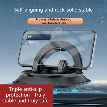 Holder360° MobileHolder: Halkfri Instrumentpanel Mobil Hållare Med 360° Rotation