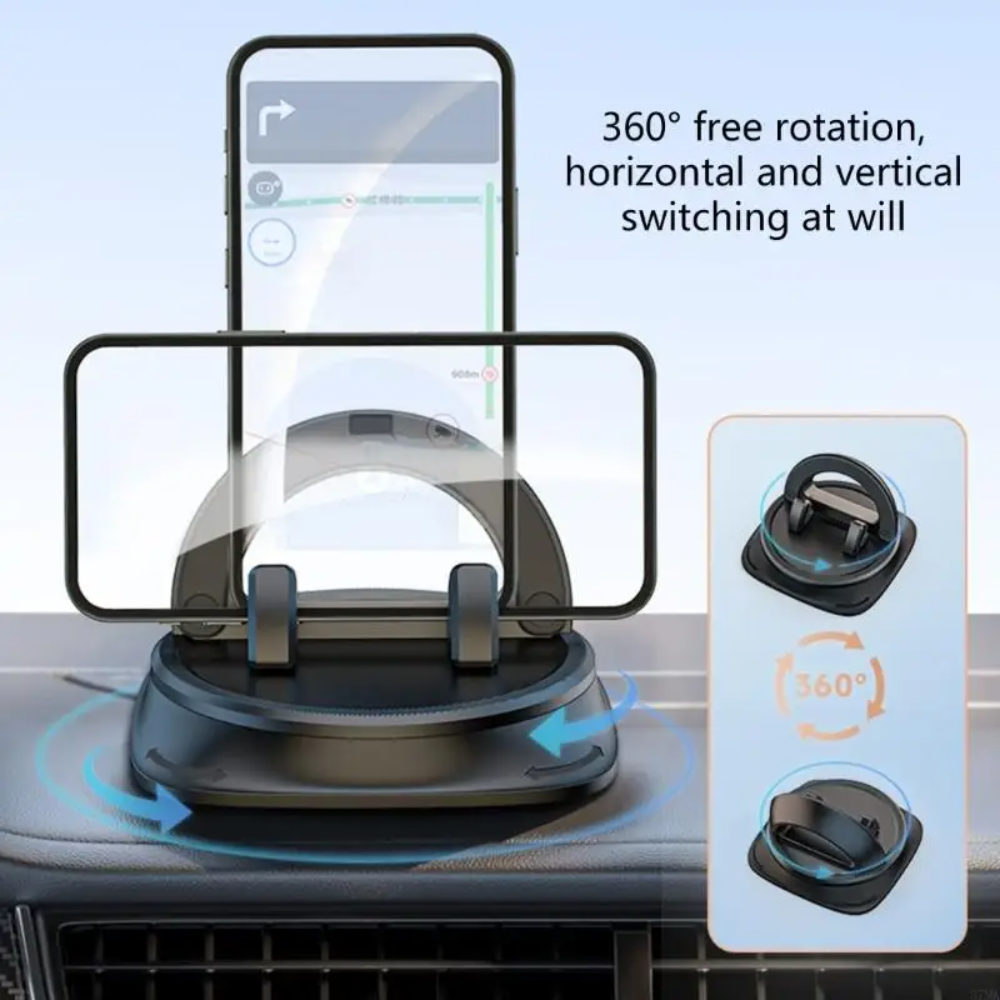 Holder360° MobileHolder: Halkfri Instrumentpanel Mobil Hållare Med 360° Rotation