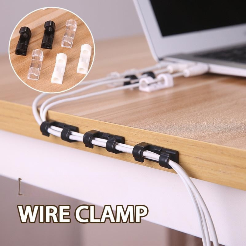 GlideHold® WireClamps 1+1 GRATIS: Självhäftande Enkel Kabelorganisation Trådklämmor