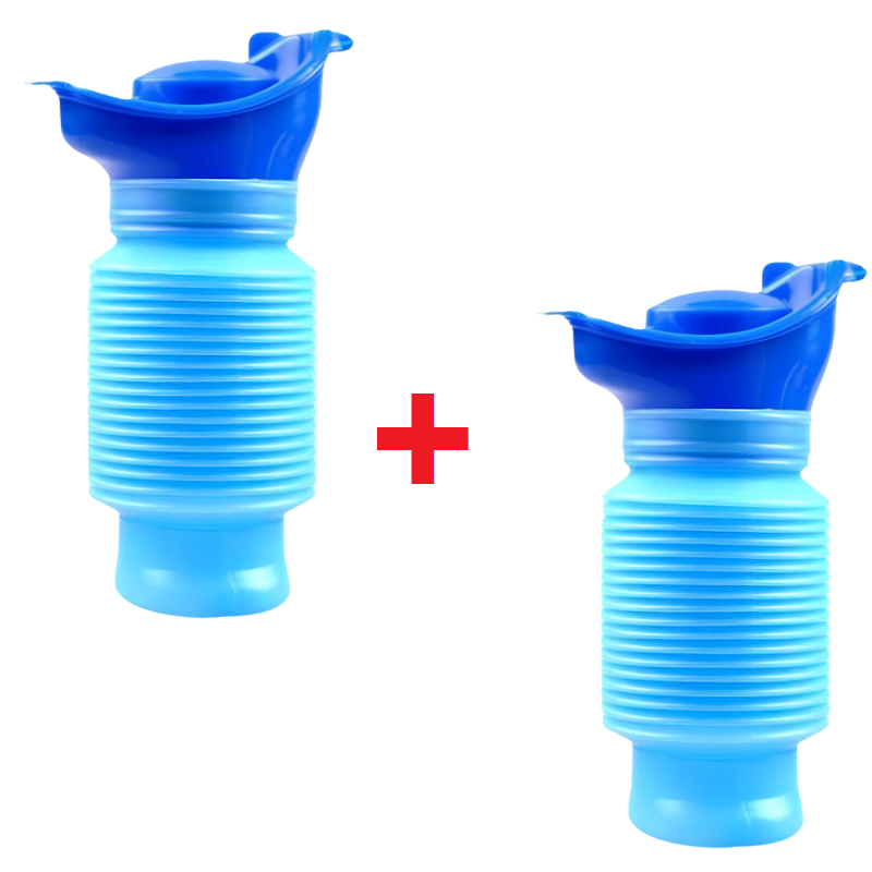 CollapsibleUrinal 1+1 GRATIS: Unisex Bärbar Nödsituation Sammanfallande Urinalverktyg