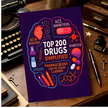PharmaVision - Visuell Lärande Farmakologi Studieguide Bok