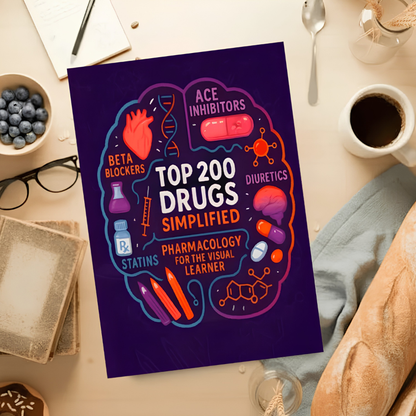 PharmaVision - Visuell Lärande Farmakologi Studieguide Bok
