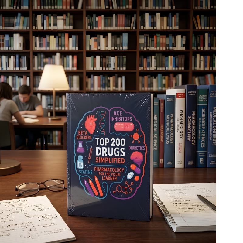 PharmaVision - Visuell Lärande Farmakologi Studieguide Bok