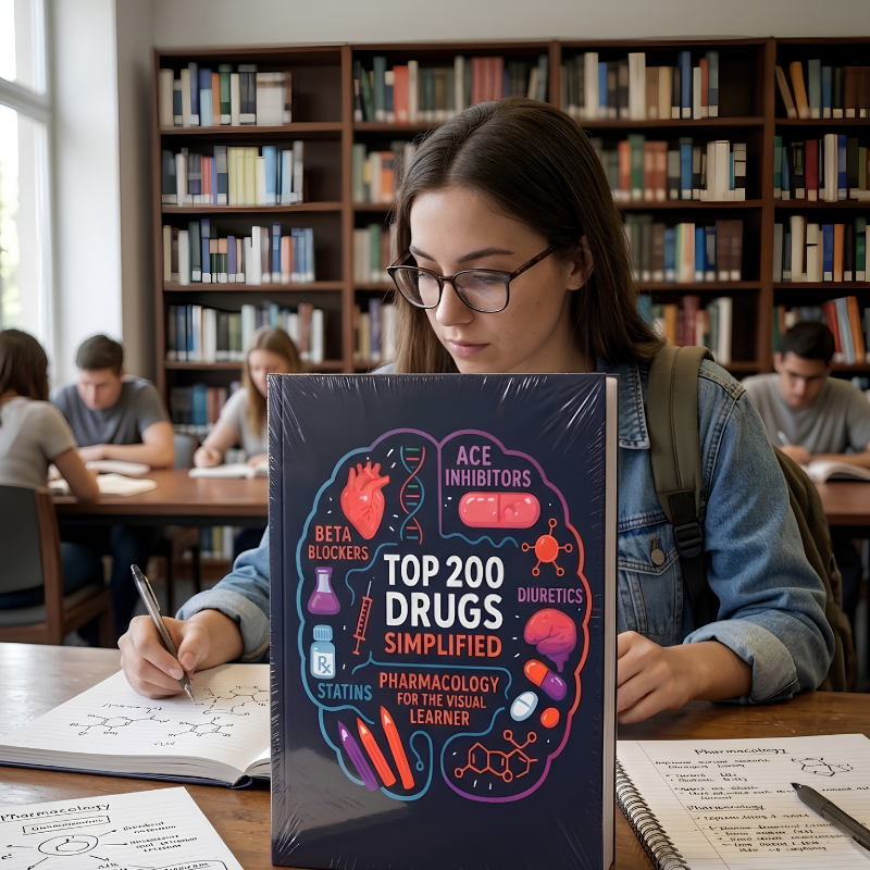 PharmaVision - Visuell Lärande Farmakologi Studieguide Bok