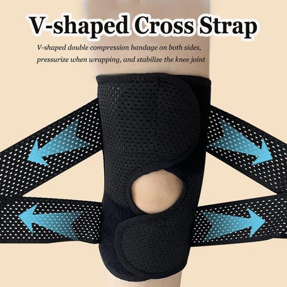 KneeGuard 1+1 GRATIS - Justerbart Knäskydd med Kompression Och Skyddssleeve