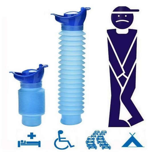 CollapsibleUrinal 1+1 GRATIS: Unisex Bärbar Nödsituation Sammanfallande Urinalverktyg