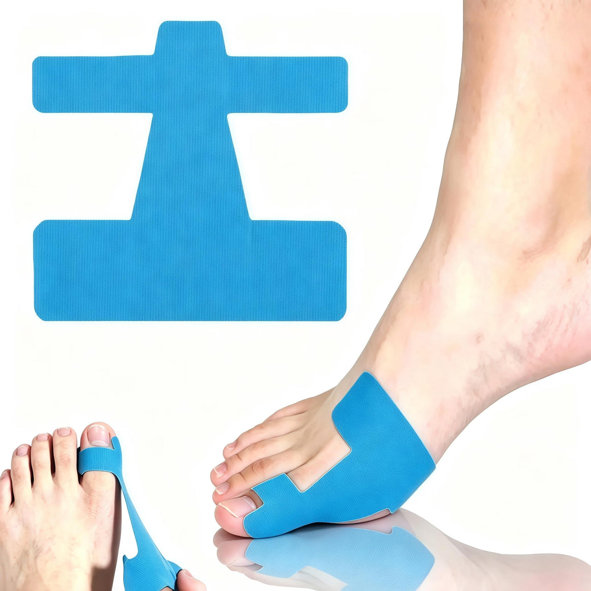 ToeBandage: Bekväm Tåjusteringsbandage Stödset