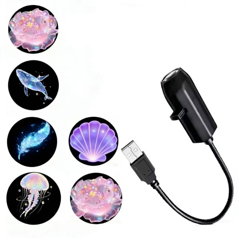 Ledsen™ ProjectorLamp 1+1 GRATIS: Marin Liv Djur Kompakt Projektor Mini Nattlampa