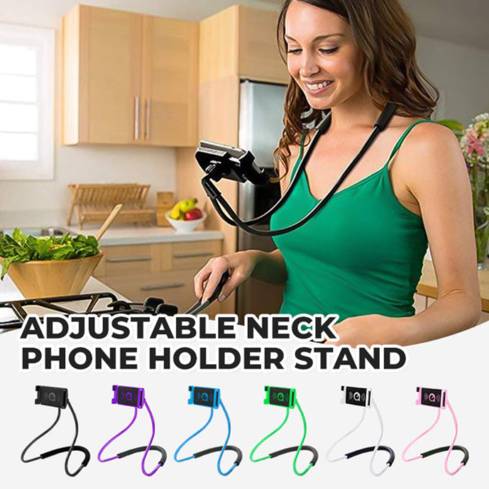 Holder360° WearableHolder 1+1 GRATIS – Justerbar Händer-Fri Komfort Hals Telefon Bärbar Hållare