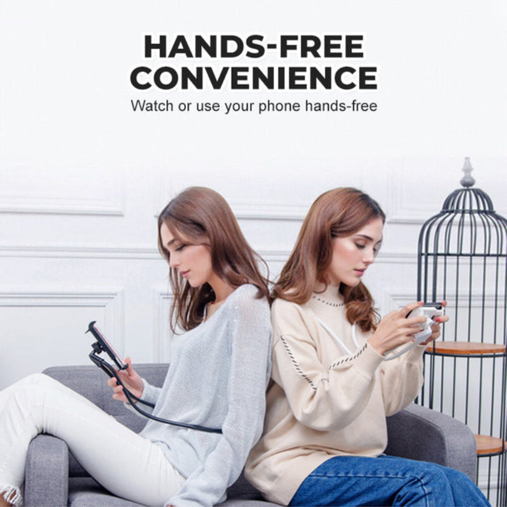 Holder360° WearableHolder 1+1 GRATIS – Justerbar Händer-Fri Komfort Hals Telefon Bärbar Hållare