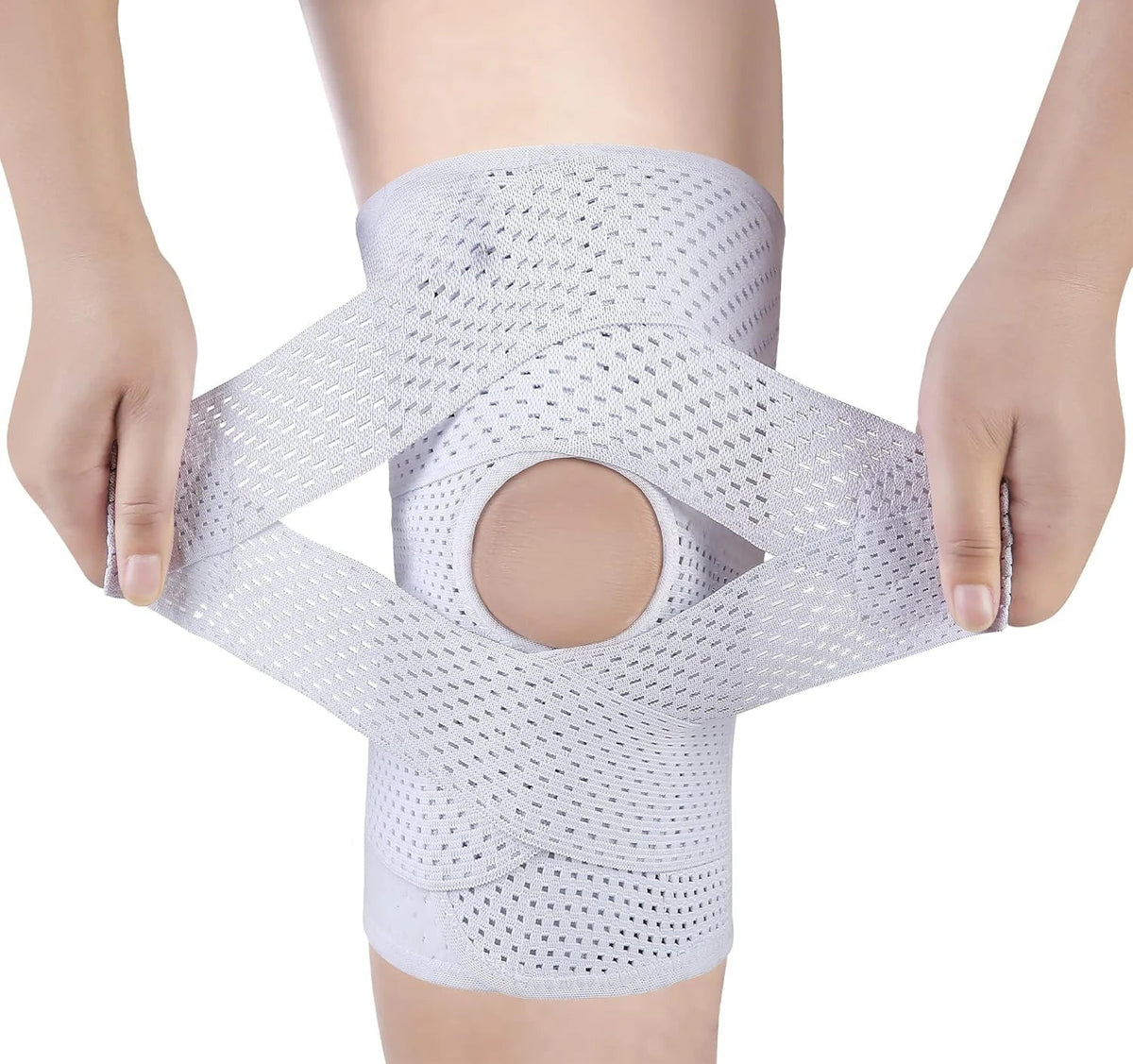 KneeGuard 1+1 GRATIS - Justerbart Knäskydd med Kompression Och Skyddssleeve
