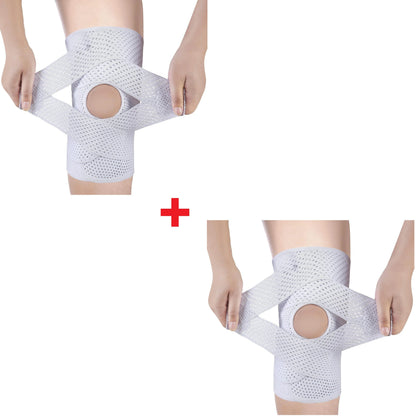 KneeGuard 1+1 GRATIS - Justerbart Knäskydd med Kompression Och Skyddssleeve
